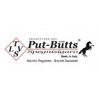 Put-Butts Spegnisigaro BASE L 080 Singolo Colore Sabbia Nera - Made in Italy -   